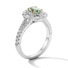 Thumbnail Image 2 of Neil Lane Oval-Cut Green Quartz Engagement Ring 3/4 ct tw Diamond 14K White Gold