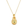 Thumbnail Image 3 of Le Vian Chocolate Twist Emerald Necklace 1/5 ct tw Diamonds 14K Honey Gold 19"
