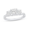 Thumbnail Image 1 of Princess-Cut Diamond Three-Stone Engagement Ring 1-1/8 ct tw 14K White Gold