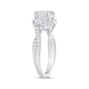 Thumbnail Image 2 of Princess-Cut Diamond Three-Stone Engagement Ring 1-1/8 ct tw 14K White Gold