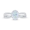 Thumbnail Image 3 of THE LEO First Light Diamond Oval-Cut Halo Engagement Ring 3/4 ct tw 14K White Gold