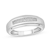 Thumbnail Image 1 of Men’s Square-Cut Diamond Wedding Band 1/2 ct tw 10K White Gold