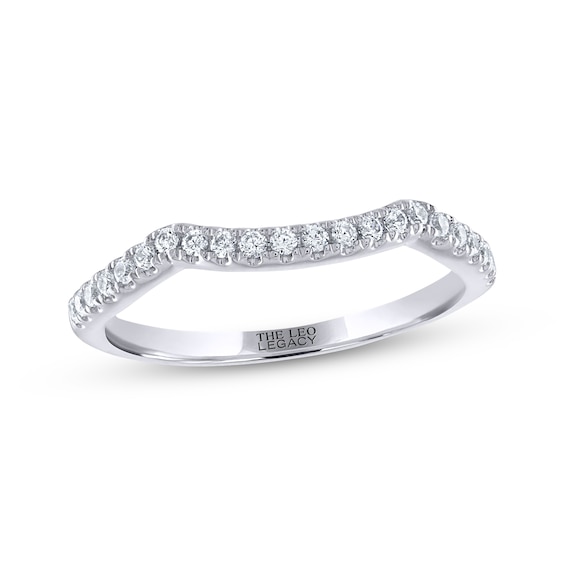 THE LEO Legacy Lab-Grown Diamond Round-Cut Wedding Band 1/5 ct tw 14K White Gold