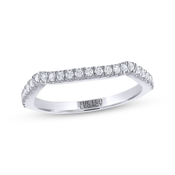 THE LEO Legacy Lab-Grown Diamond Contoured Wedding Band 1/ ct tw 14K White Gold