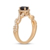 Thumbnail Image 1 of Neil Lane Oval-Cut Black & White Diamond Engagement Ring 1-1/4 ct tw 14K Yellow Gold