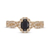 Thumbnail Image 2 of Neil Lane Oval-Cut Black & White Diamond Engagement Ring 1-1/4 ct tw 14K Yellow Gold
