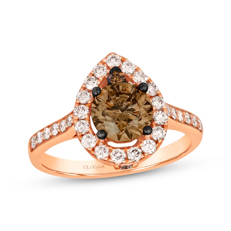 Le Vian Diamond Ring 1-5/8 ct tw 14K Strawberry Gold