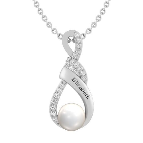 Cultured Pearl Necklace (1 Name)