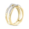Thumbnail Image 1 of Diamond Chevron Enhancer Ring 1/2 ct tw Round-cut 14K Yellow Gold