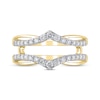 Thumbnail Image 2 of Diamond Chevron Enhancer Ring 1/2 ct tw Round-cut 14K Yellow Gold