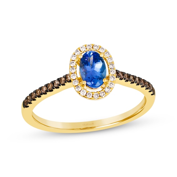 Le Vian Tanzanite Ring 1/6 ct tw Diamonds 14K Honey Gold
