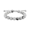 Thumbnail Image 1 of Men's Howlite Bead Bolo Bracelet Stainless Steel 10.5"