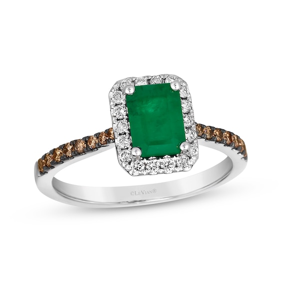 Le Vian Emerald Ring 1/3 ct tw 14K Vanilla Gold