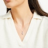Thumbnail Image 3 of Diamond Three-Stone Swirl Necklace 1/2 ct tw 10K White Gold 18"