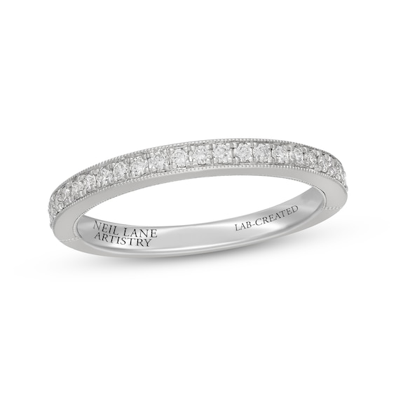 Neil Lane Artistry Lab-Grown Diamond Wedding Band 1/4 ct tw 14K White Gold