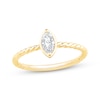 Thumbnail Image 1 of Adore Marquise-Cut Diamond Solitaire Rope Shank Engagement Ring 1/4 ct tw 14K Yellow Gold (I/I1)