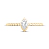 Thumbnail Image 3 of Adore Marquise-Cut Diamond Solitaire Rope Shank Engagement Ring 1/4 ct tw 14K Yellow Gold (I/I1)