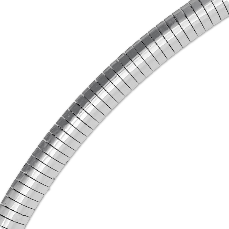 Main Image 3 of Omega Chain Necklace 6mm Solid Sterling Silver 18"