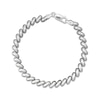 Thumbnail Image 1 of Semi-Solid San Marco Chain Bracelet 6.3mm Sterling Silver 7.5"