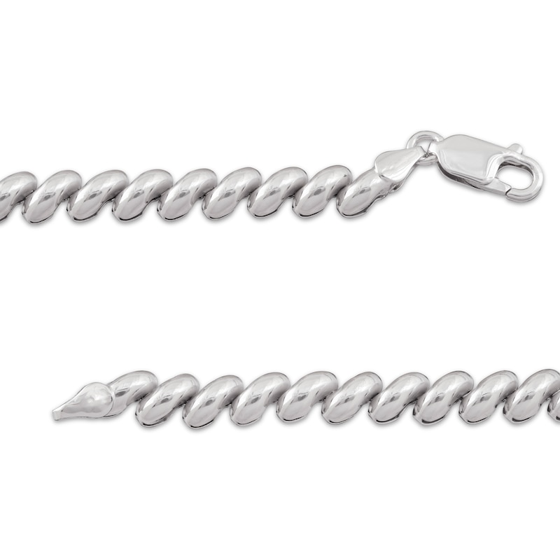 Main Image 3 of Semi-Solid San Marco Chain Bracelet 6.3mm Sterling Silver 7.5"