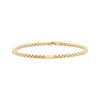 Thumbnail Image 1 of Rounded Box Chain Station Bracelet 2.45mm Hollow 10K Yellow Gold 7.5"