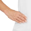 Thumbnail Image 4 of Rounded Box Chain Station Bracelet 2.45mm Hollow 10K Yellow Gold 7.5"