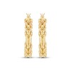 Thumbnail Image 2 of Hollow Milano Rope Chain Hoop Earrings 10K Yellow Gold