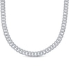 Thumbnail Image 1 of Men's Diamond Cuban Curb Chain Necklace 2 ct tw Sterling Silver 22"