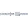 Thumbnail Image 3 of Men's Diamond Cuban Curb Chain Necklace 2 ct tw Sterling Silver 22"