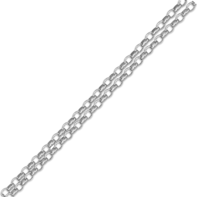 Main Image 2 of Layered Heart Necklace Sterling Silver 16"