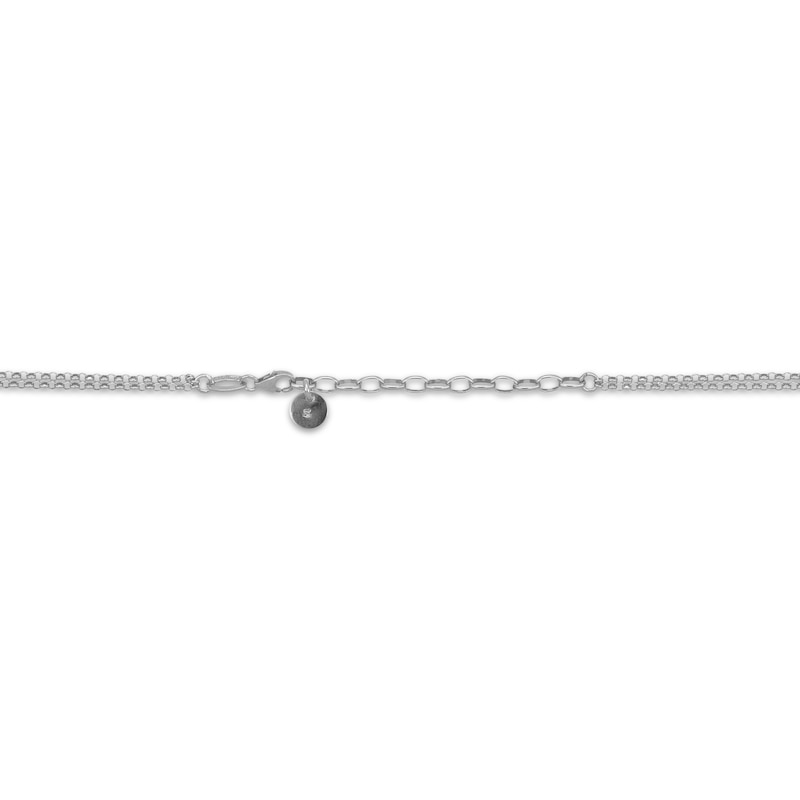 Main Image 3 of Layered Heart Necklace Sterling Silver 16"