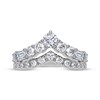 Thumbnail Image 3 of KAY Lab-Grown Diamonds Round & Emerald-Cut Chevron Ring 1-1/2 ct tw 14K White Gold