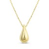 Thumbnail Image 1 of Hollow Teardrop Necklace 14K Yellow Gold 18"