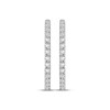 Thumbnail Image 2 of Diamond Inside-Out Hoop Earrings 3 ct tw 10K White Gold