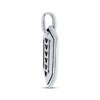 Thumbnail Image 2 of Men's Black Diamond Hexagon Charm 1/5 ct tw Sterling Silver