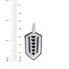 Thumbnail Image 4 of Men's Black Diamond Hexagon Charm 1/5 ct tw Sterling Silver