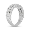 Thumbnail Image 2 of Neil Lane Artistry Marquise & Round-Cut Lab-Grown Diamond Three-Row Anniversary Ring 1-1/4 ct tw 14K White Gold