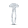 Thumbnail Image 2 of Monique Lhuillier Bliss Oval-Cut Lab-Grown Diamond Halo Engagement Ring 2-3/4 ct tw 18K White Gold