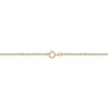 Thumbnail Image 2 of Diamond Sideways Feather Necklace 1/20 ct tw 10K Yellow Gold 18"