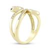 Thumbnail Image 2 of Black & White Diamond Snake Wrap Ring 1/8 ct tw 10K Yellow Gold