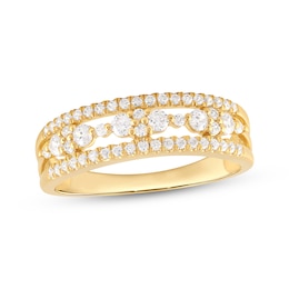 Diamond Anniversary Ring 1/2 ct tw 10K Yellow Gold