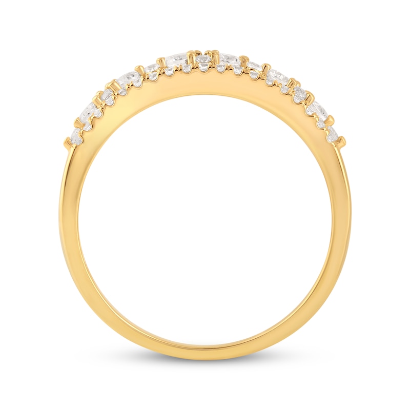 Main Image 3 of Diamond Anniversary Ring 1/2 ct tw 10K Yellow Gold