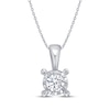 Thumbnail Image 2 of Radiant Reflections Round-Cut Lab-Grown Diamond Solitaire Gift Set 5/8 ct tw Sterling Silver (I/SI2)