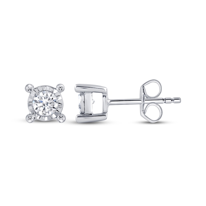 Main Image 3 of Radiant Reflections Round-Cut Lab-Grown Diamond Solitaire Gift Set 5/8 ct tw Sterling Silver (I/SI2)