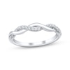 Thumbnail Image 1 of Diamond Twist Fashion Ring 1/8 ct tw 10K White Gold