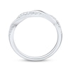 Thumbnail Image 2 of Diamond Twist Fashion Ring 1/8 ct tw 10K White Gold