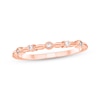 Thumbnail Image 1 of Adore Diamond Station Anniversary Ring 1/20 ct tw 10K Rose Gold