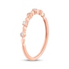 Thumbnail Image 2 of Adore Diamond Station Anniversary Ring 1/20 ct tw 10K Rose Gold