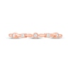 Thumbnail Image 3 of Adore Diamond Station Anniversary Ring 1/20 ct tw 10K Rose Gold