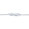 Thumbnail Image 4 of Cushion-Cut Swiss Blue Topaz & White Lab-Created Sapphire Drop Necklace Sterling Silver 18"